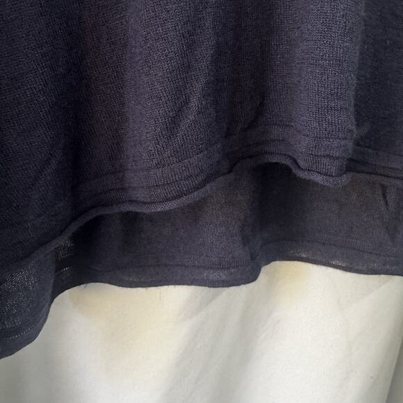 Moth Anthropologie Women Modal Cashmere Sweater Size XL Blue Pullover Lighweight - Picture 11 of 11